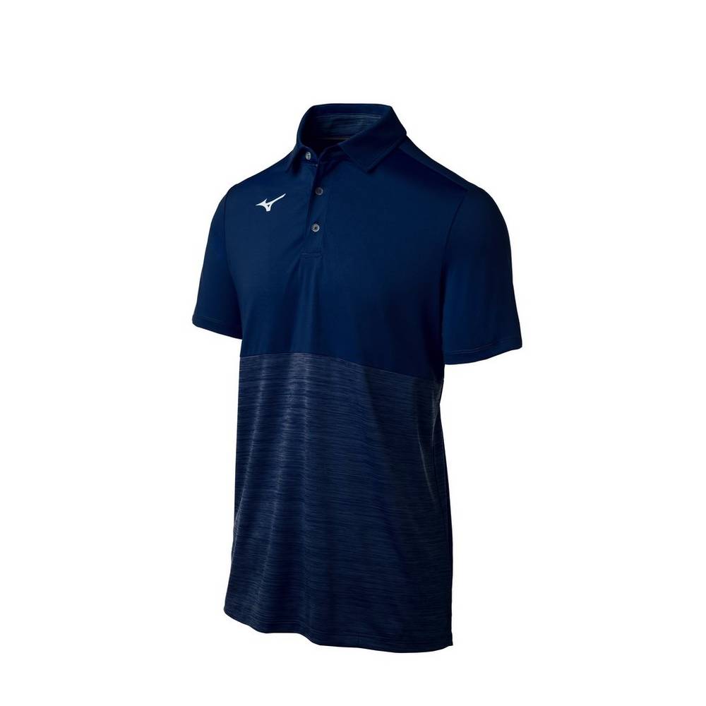 Mens Mizuno Alpha Polo Navy Philippines (CZVTRJ406)